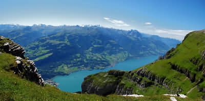 Walensee Panorama vom Chserugg aus